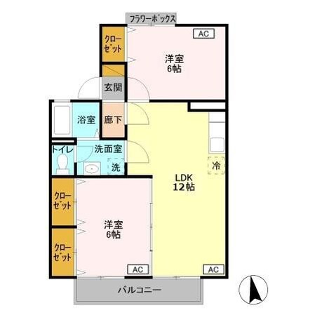 ヴィラ・ウィロー IIの物件間取画像